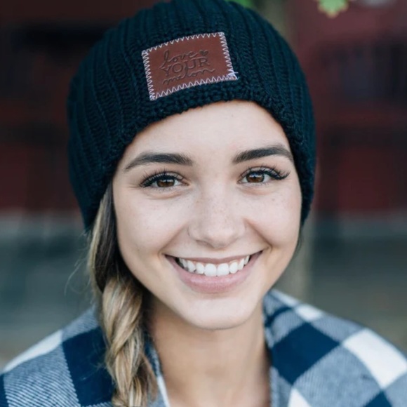 Love Your Melon Accessories - Love Your Melon Black Cotton Beanie